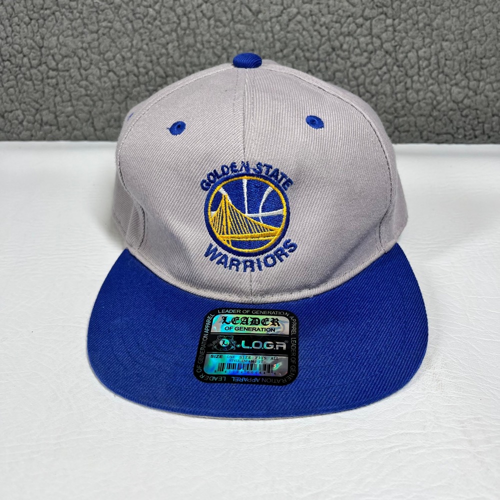 Golden State Warriors Snapback Hat Grey‎ Blue LOGA Leader of Generation